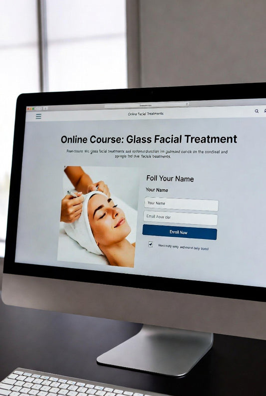 Online course glass skin facial training for aesthetic practitioners
